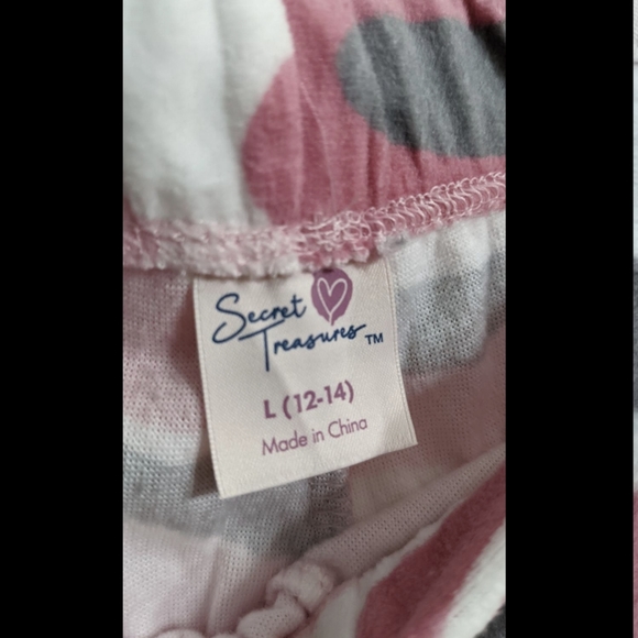 New Pink Super Soft Camo Print 2 PC Pajama Set, Size Large, Lounge Wear - Picture 5 of 6